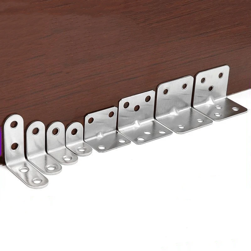 OEM customized stamping processing of wooden connector angle brace galvanized steel L-shaped angle iron angle brace