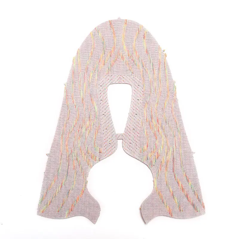 Factory Customized shoes upper knit fabric Outdoor  Sports Shoe Fly Knit Material Vamp Upper