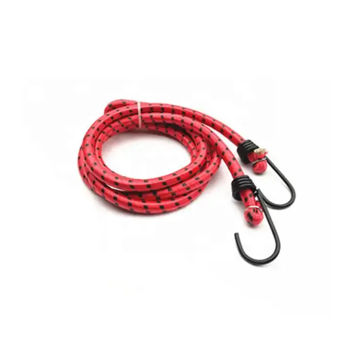 wholesale bungee elastic bungee rope adjustable bungee cords with plastic and metal hook
