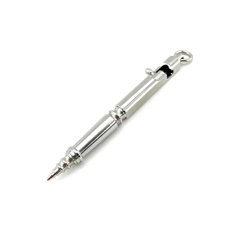 Titanium Bolt Action Pen with Replaceable Ink Refills for Outdoor Working School Business Office and Writing Stylish Signature