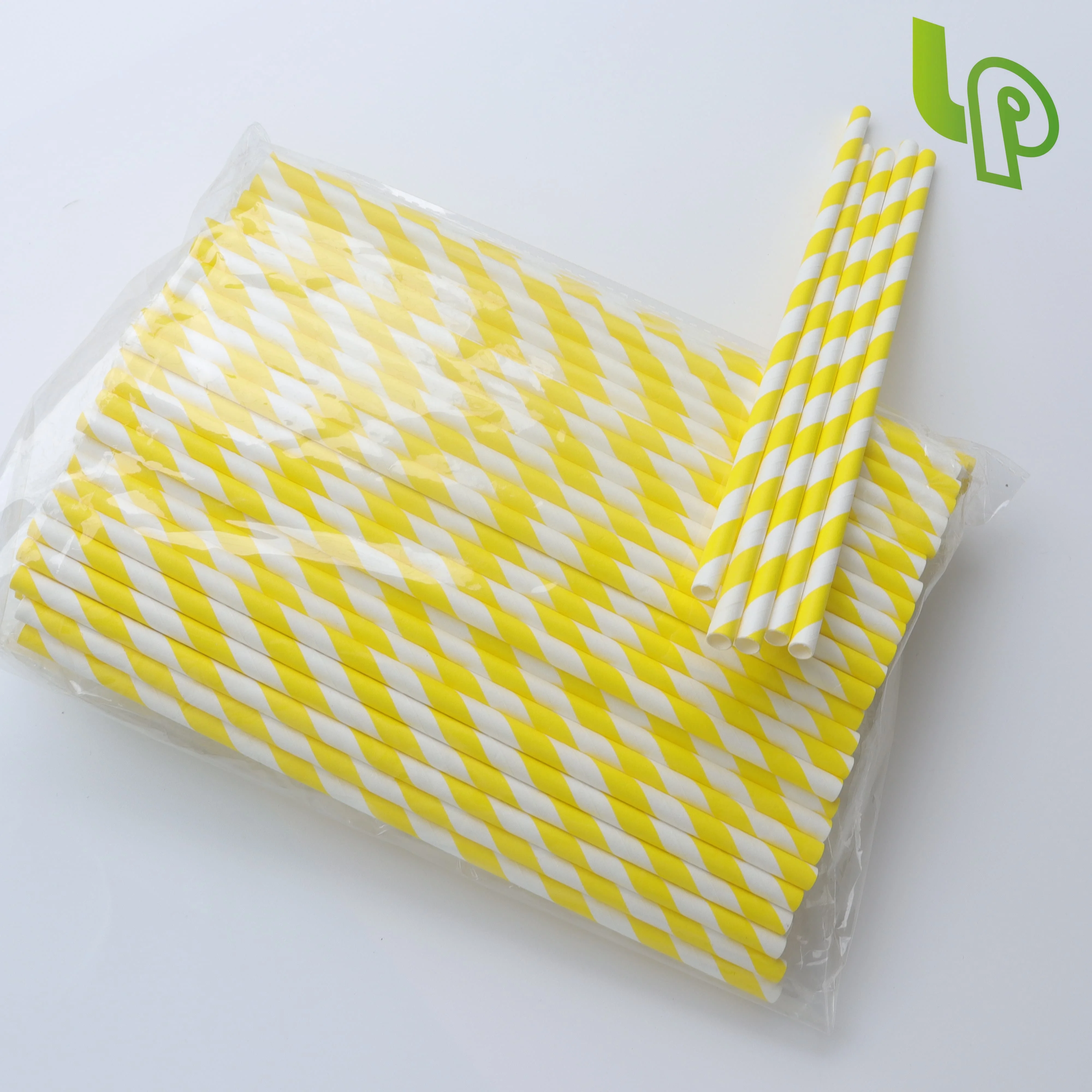 Environmentally Friendly Disposable Paper Straw Factory Straight Hair Food Grade Safety Milk Coffee Dinnerware Tableware