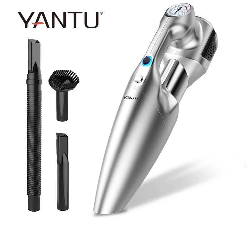 YANTU E05 портативный беспроводной 4 в 1 вакуумный очиститель воздуха для автомобиля с воздушный насос