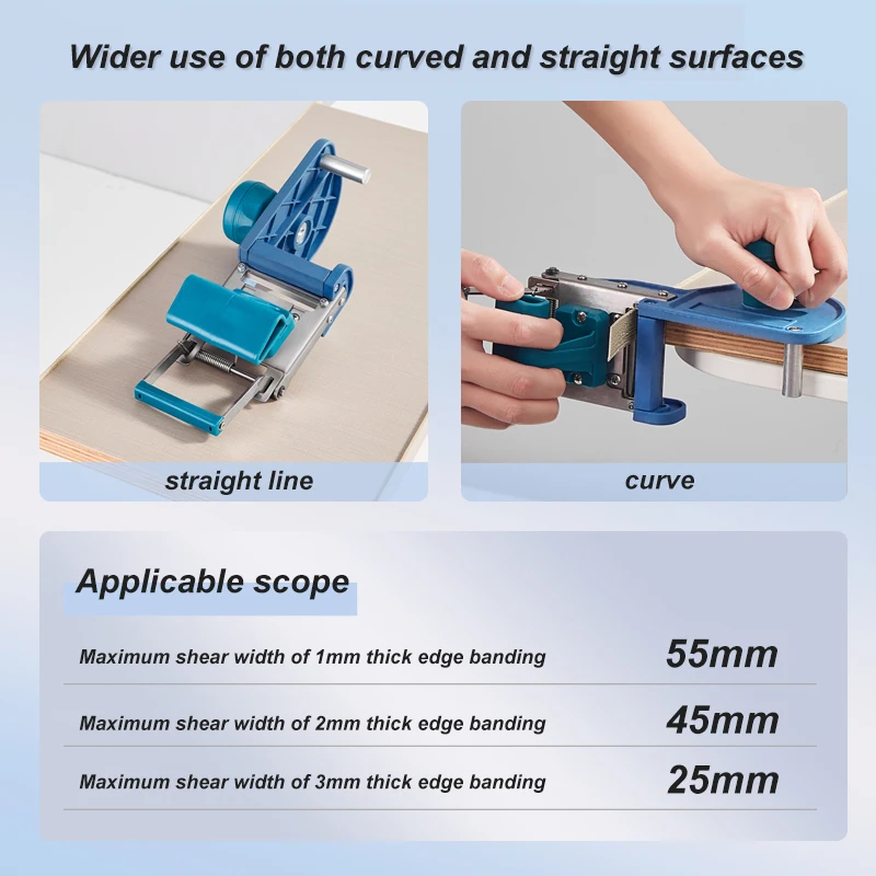 IMBOT manual Multi-function edge banding cutter woodworking PVC straight and round sharp cutting trimming device