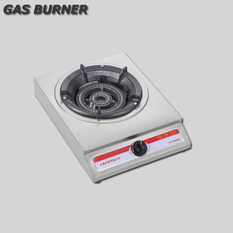 Бытовая техника, Настольная Одиночная чугунная горелка, газовая плита из нержавеющей стали