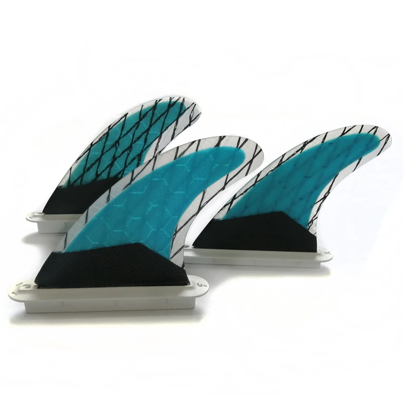 Hot Selling Water Sport Carbon Surfboard Fins Thruster Honeycomb Surf Fins Surfboard Accessories
