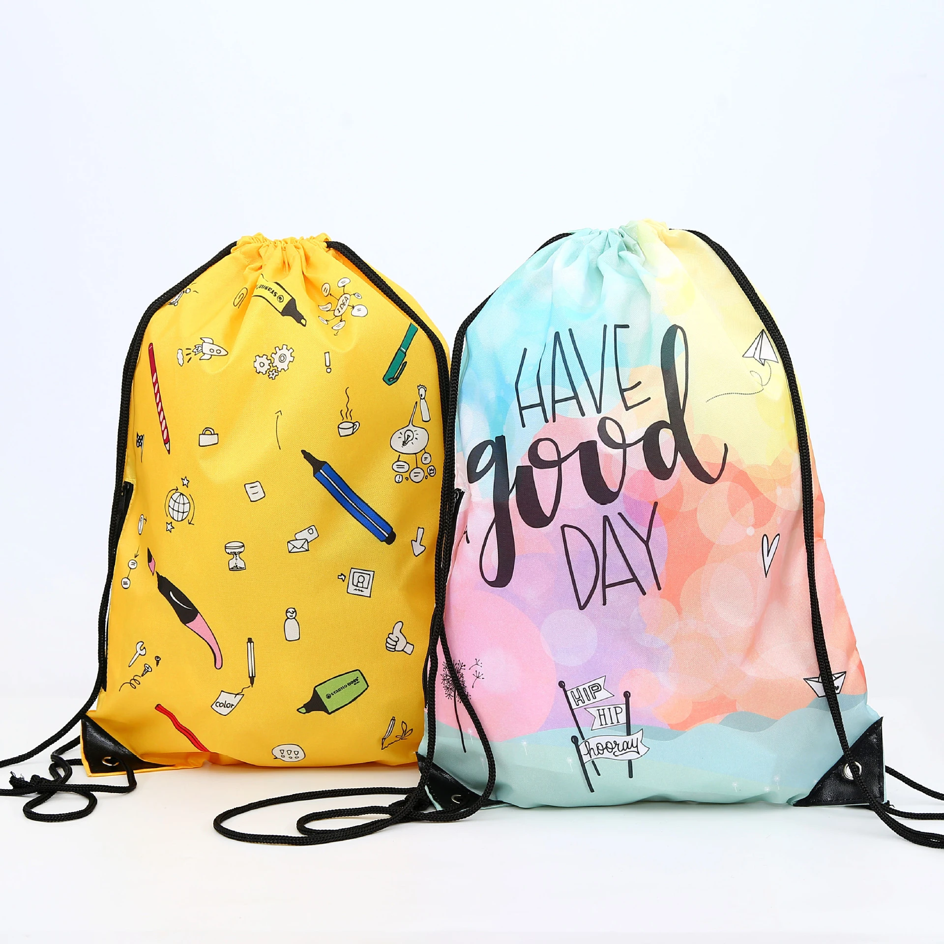Drawstring Backpack Draw String Bags Sack Pack Cinch Sport Bags for Gym Travel