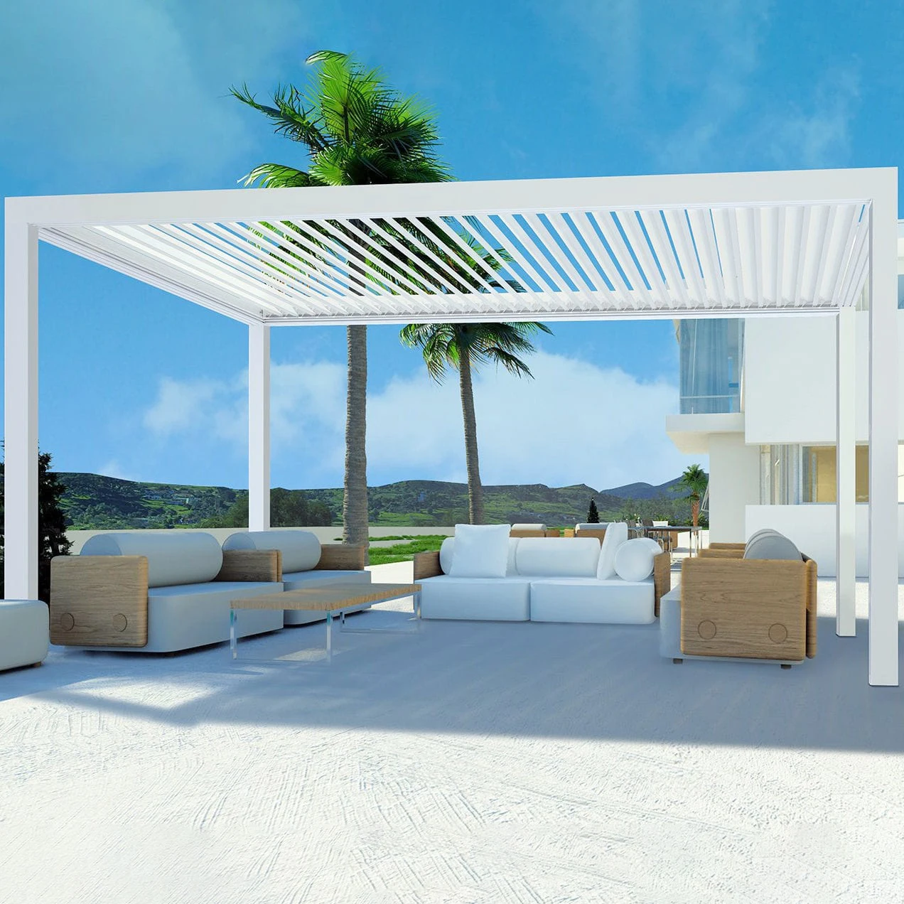 aluminium tempered glass patio covering outdoor covered aluminum roof pergola