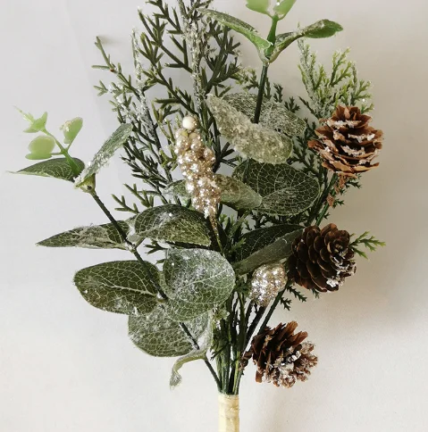 Home decoration manufacturer vase decorative flowers christmas red fruit flower