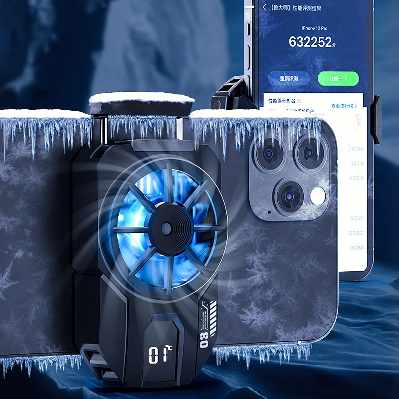 2022 New Arrival MEMO DLA3 RGB Fun Cooler For Phone PUBG Phone Cooler