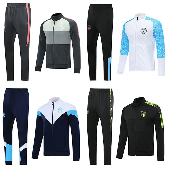 Custom sports running soccer jackets tracksuit football man soccer tracksuits for men