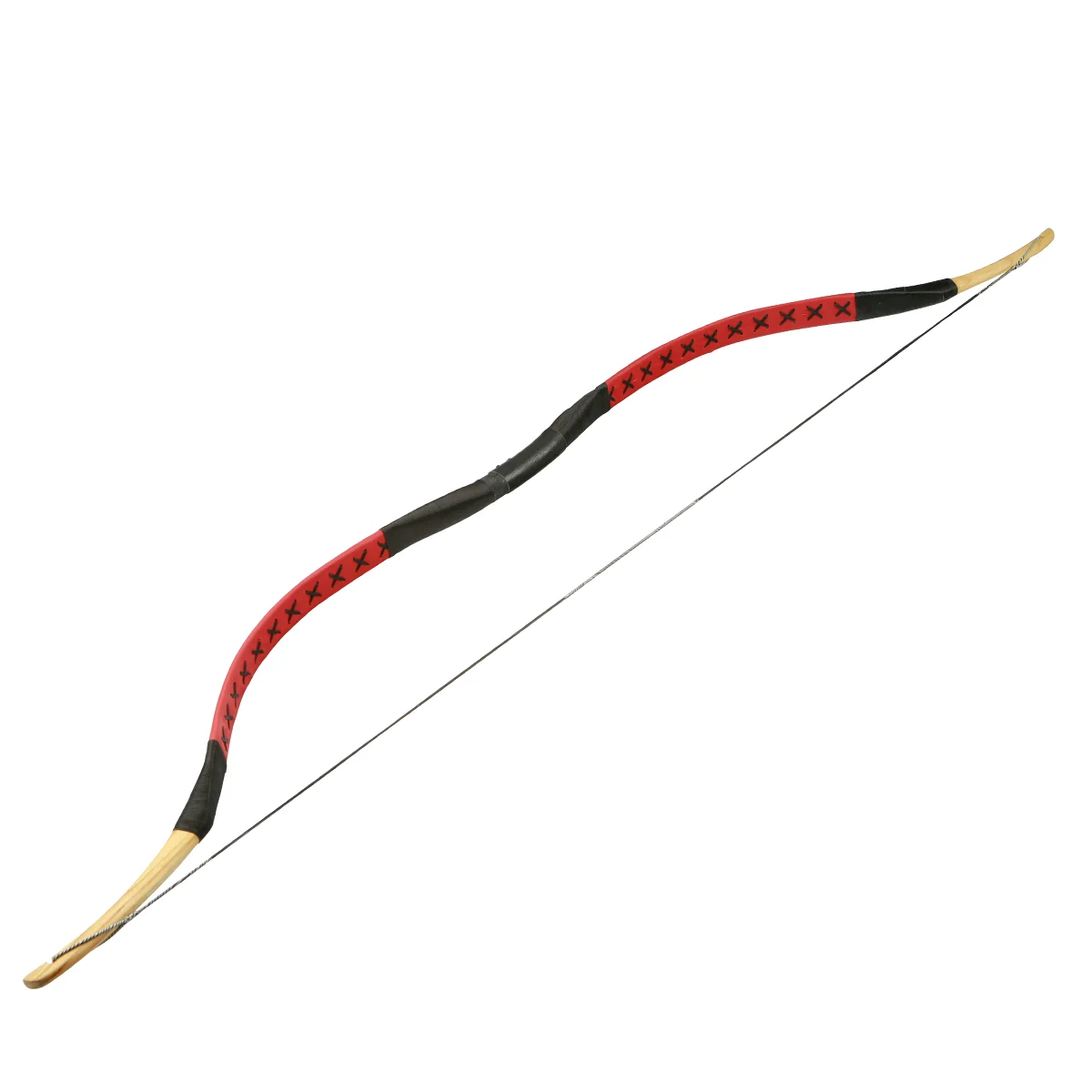 FOB Price Horse Bow Archery Bowstring 130cm Length Tapered Limb 20-100lb for Horseback Shooting