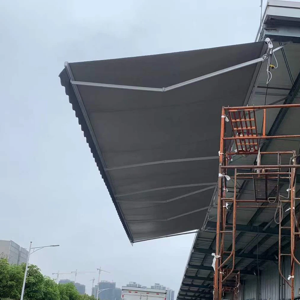 modern canopy design waterproof store outdoor custom electric retractable awning canopies