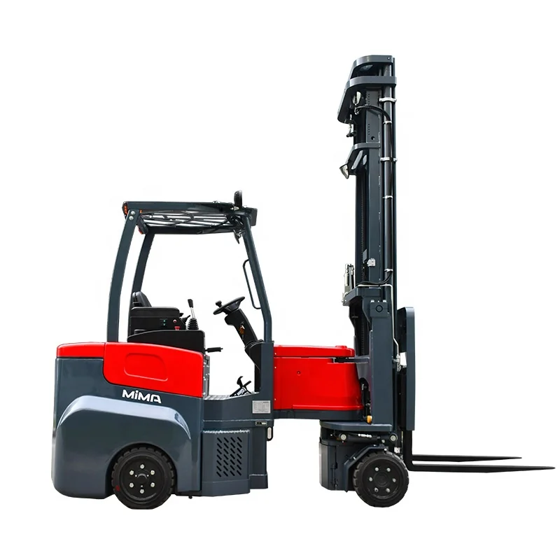 MIMA newest electric articulated forklift 2000kg/12.5m seated type MJ series with AC driving/lifting motor for VNA using
