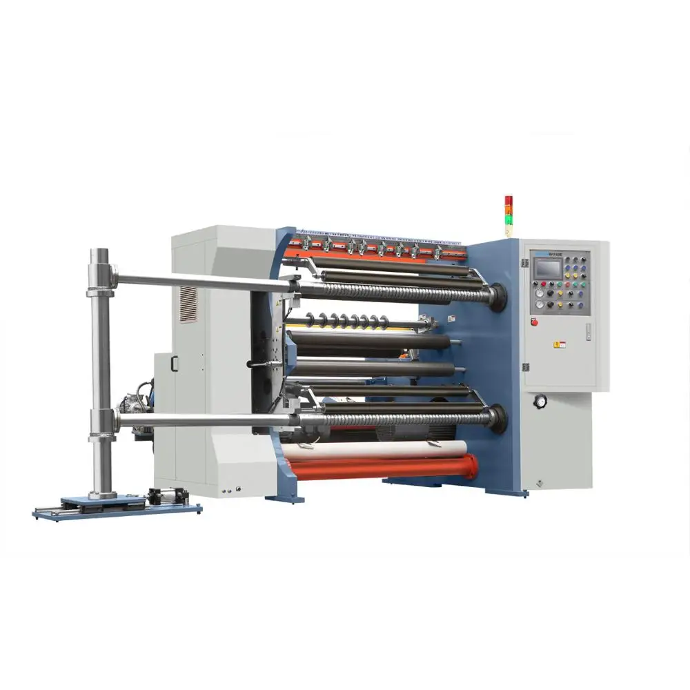 
S400-1600D high production laminated paper cup roll slitter and rewinder with auto loading system 