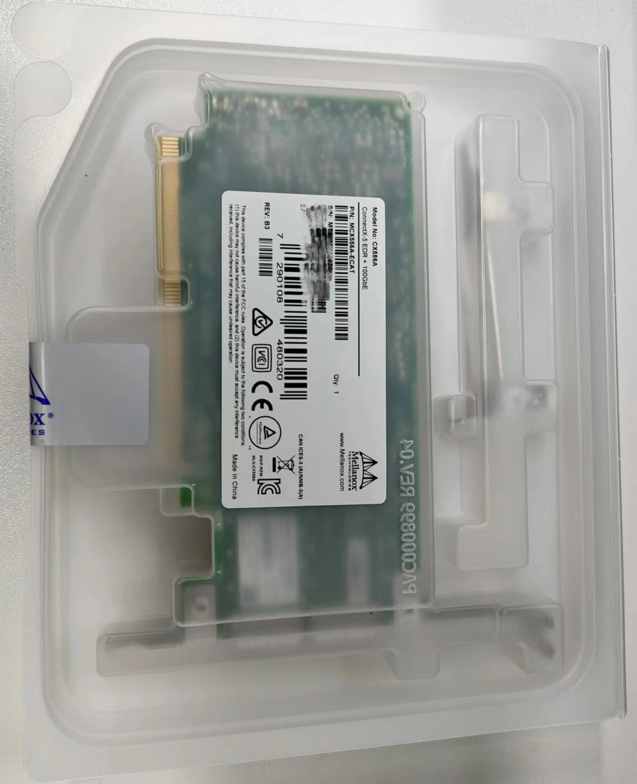 Адаптер для карт памяти MCX631102AN-ADAT Lx EN 25GbE с двумя портами SFP28 PCIe 4 0x8 No C rypto высокий