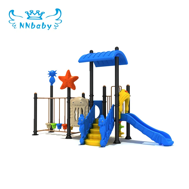 NNbaby Children outdoor play game equipment swing set plastic kids sports slide playground water park