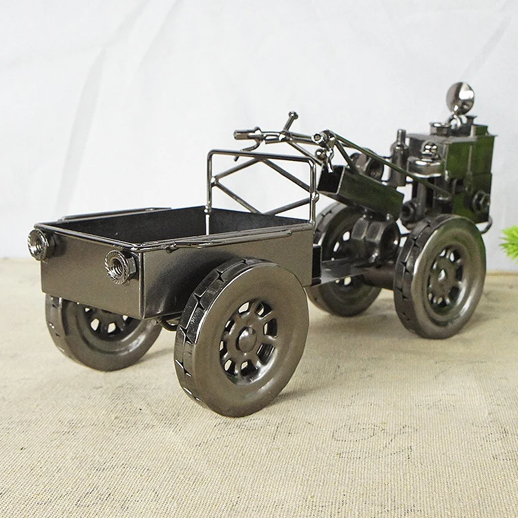 Tractor Model Truck Tractor Ornament Car Decoration Toys for Kids Small Car Display Model