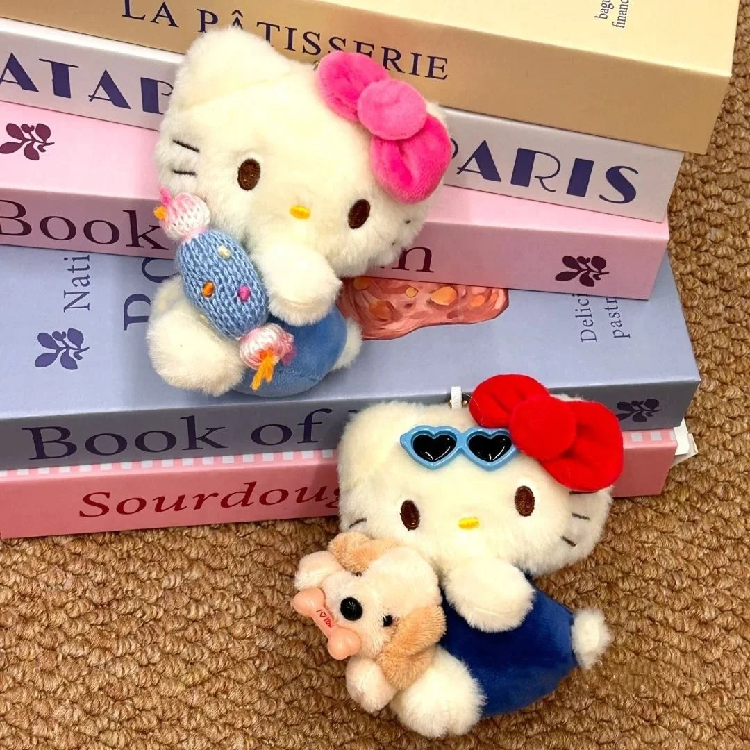 Плюшевый брелок Ruunjoy Kawaii kulomi hello kt sanrioed мягкие животные плюшевые Рюкзак Кулон украшения детские игрушки