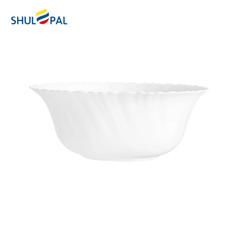White Porcelain 8 inch Microwave Safe Cereal Fruit Soup Bowl Glassware Opals Salad Bowl