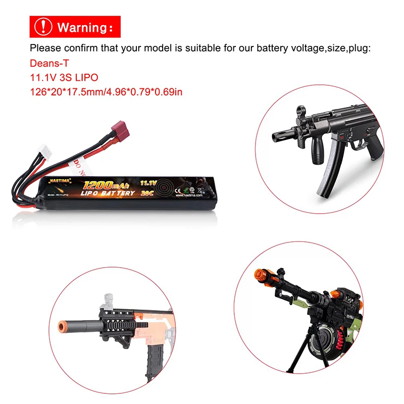 11 1 В 1200 мАч 3S 20C Lipo аккумулятор с разъемом Deans-T для модели RC мини-страйкбол водяной пистолет пневматический электрические игрушки детали