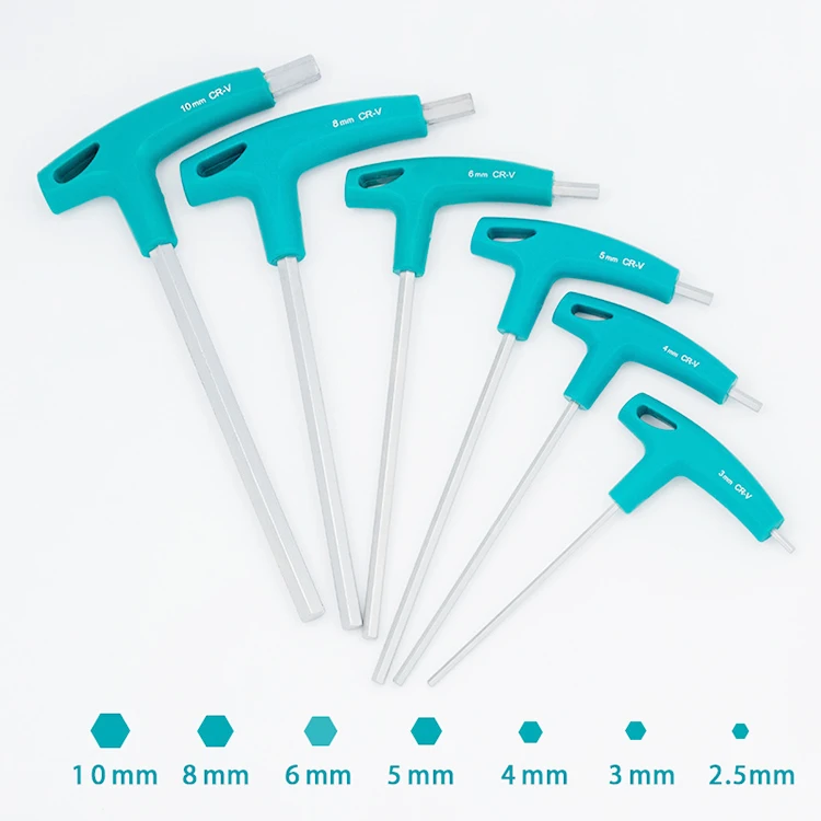 Многофункциональный шестигранный ключ с Т-образной ручкой из стали CRV