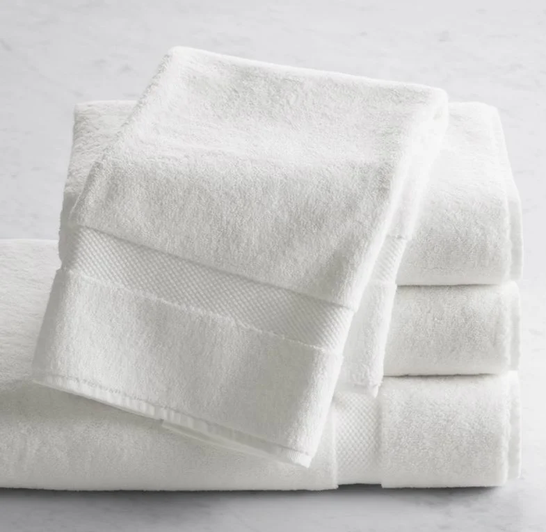 Cotton Small Face Towel  White Hotel Spa Bath Towel Cheap Price Custom Made Size