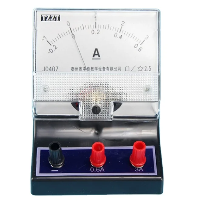 Physical electrical apparatus Dc ammeter Dual-range class 2.5 ,0.6A/3A