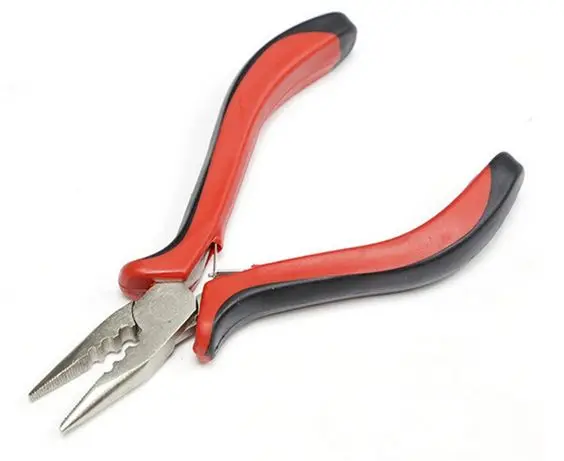 Stainless Steel Micro Beads Hair Extension Pliers With Needle And Case Wholesale Hair Extensions Tool Kit