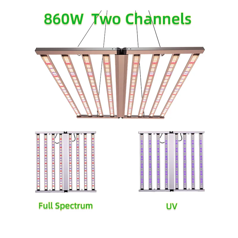 Складная промышленная ферма 4x4 4x6 4x8 футов Samsong Lm301h evo 281b 800 Вт светодиодная лампа для выращивания растений с УФ-излучением