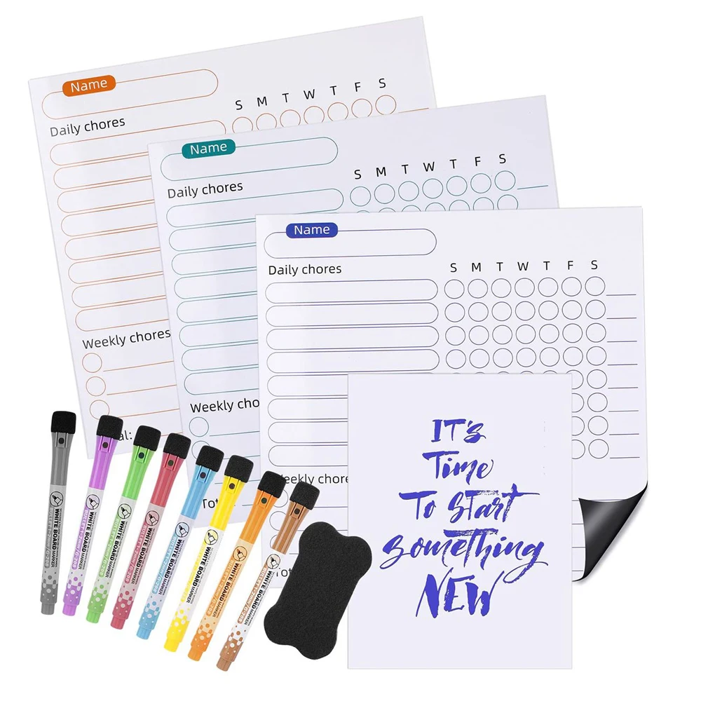 Customized Printing Dry Erase Flexible Magnetic Calendar Sheet for Refrigerator