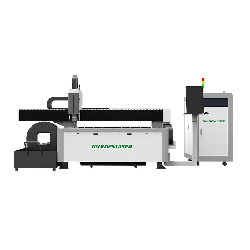 Fiber laser cutting machine 1000W 2000W metal plate sheet pipe tube laser cutter machine