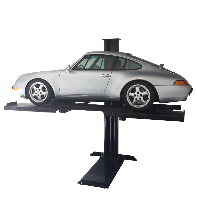 High quality 3.5t single post auto storage lift 2 cars one post car parking lift