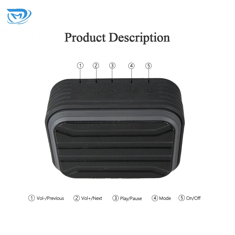 Portable outdoor party speakers with lanyard wireless Blue tooth outdoor waterproof portable speakers