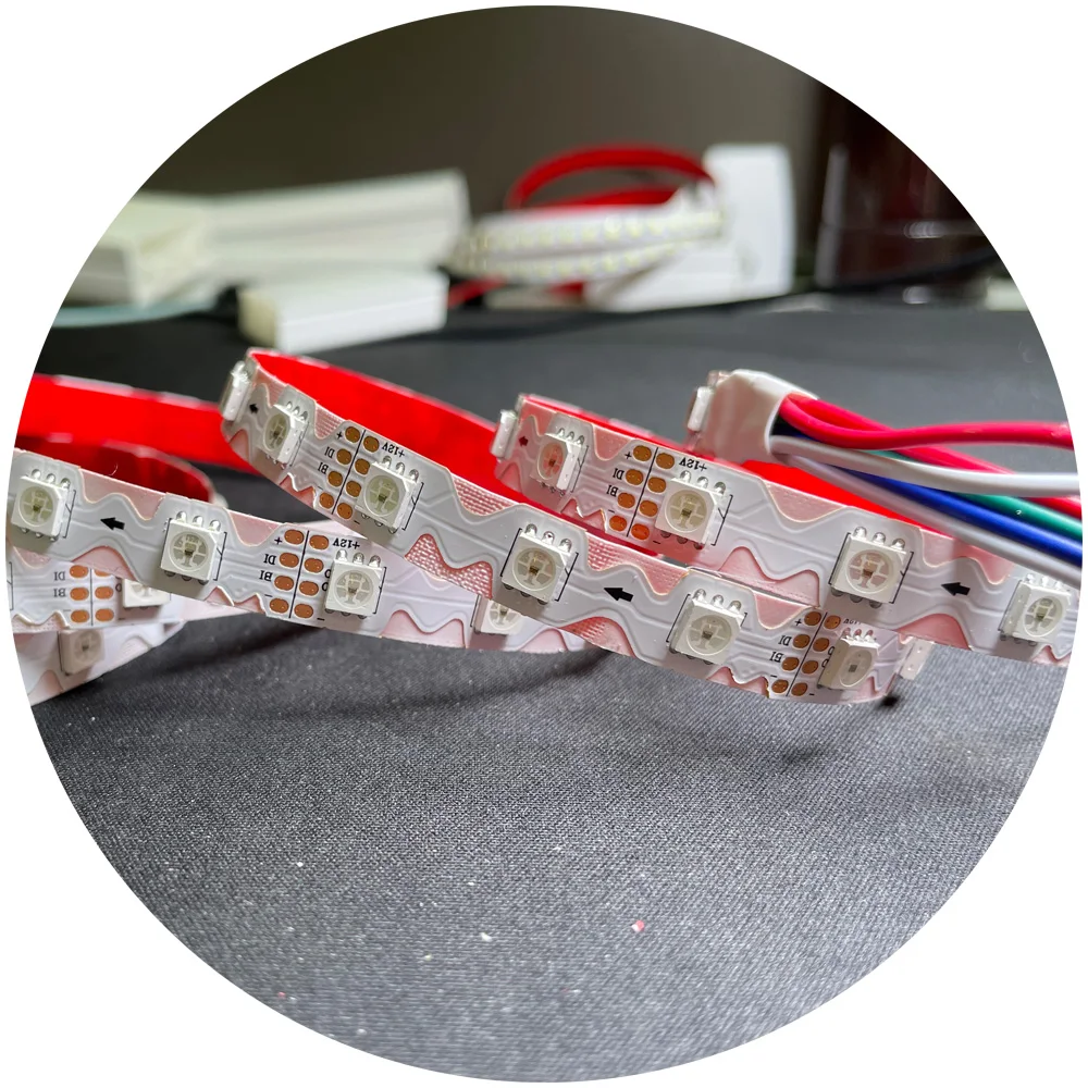 DC12V pixel RGBIC programming s type zigzag advertising display letter signage rgbic led strip lights for channel letter