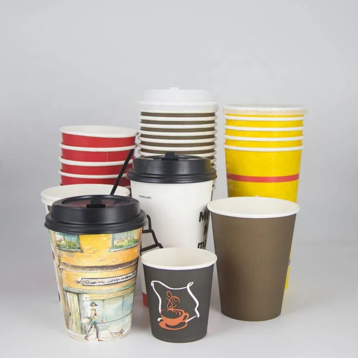 Eco-Friendly Take Away Custom  Printed Manufacturer Supply 7oz Coffee Paper Cup