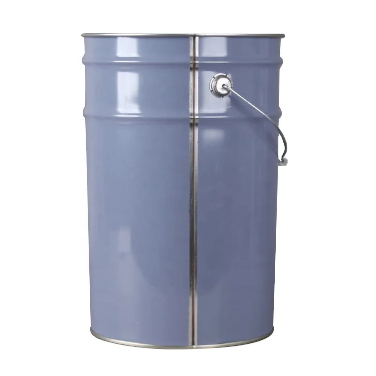 
25L metal bucket with flower lid and handle for paint or chemical packing 