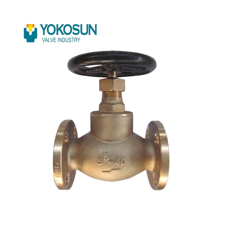 JIS F7301&F7303 Factory Promotion JIS Marine General Application High Performance Durable Manual Brass Globe Valve