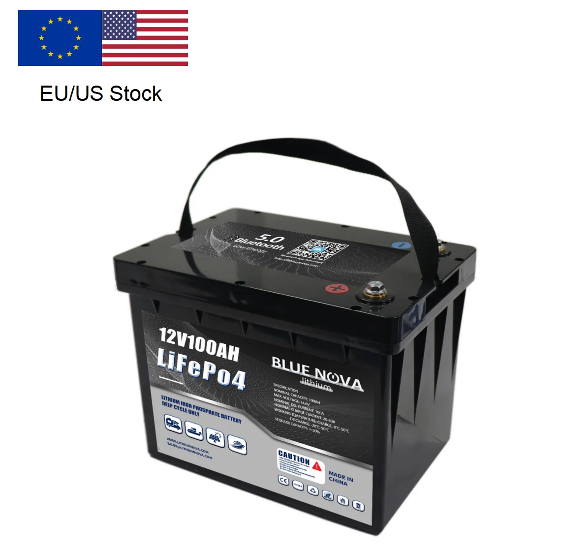 fast delivery 24v 100ah lifepo4 battery pack built in BMS and Bluetooth with 6000 cycles and best warranty