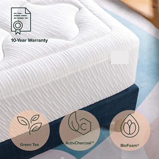 12 Inch Cloud Memory Foam Mattress / Pressure Relieving / Bed-in-a-Box / CertiPUR-US Certified, Full