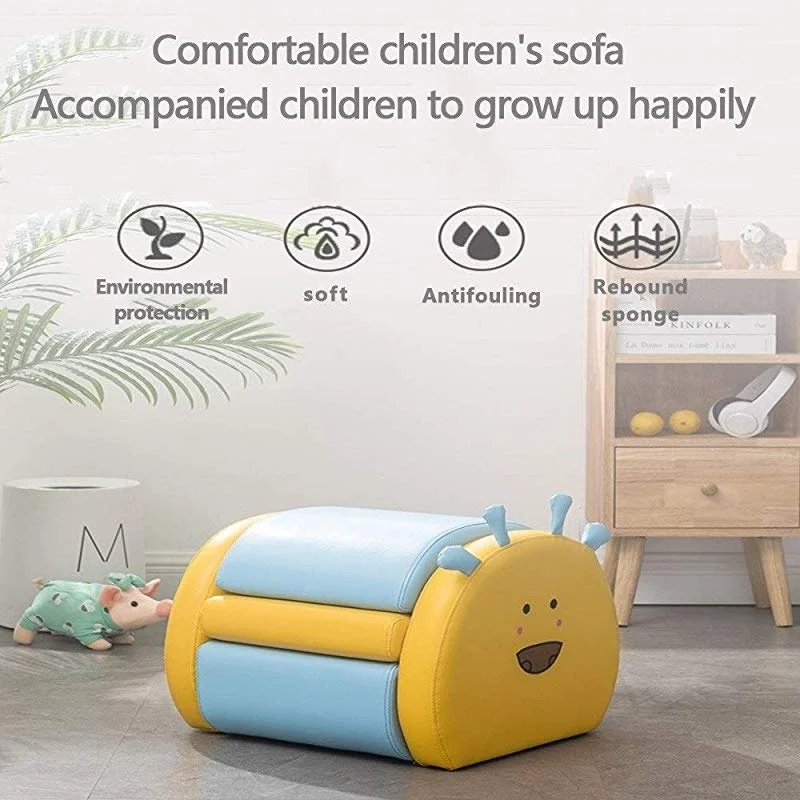 Skycity Cute Mini Furniture folding sofa storage stool Animal Shape PU Animal Stools