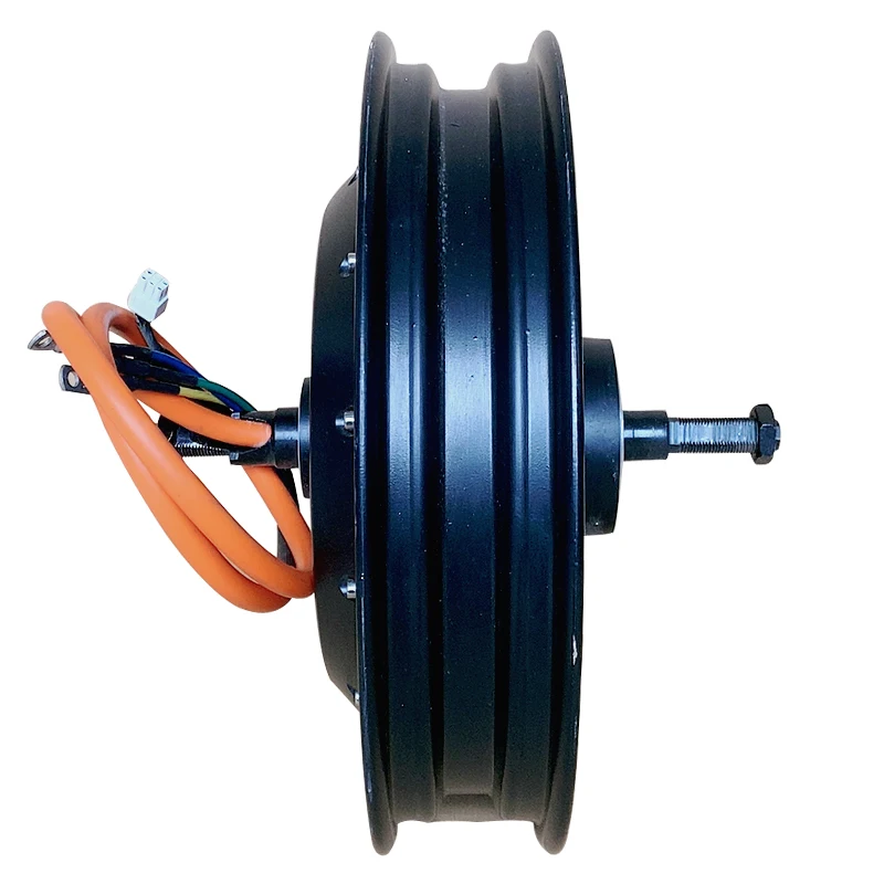 High Speed Brushless DC Electric Scooter Motorcycle Hub Motor Bldc Generator 13 Inch 1500W-3000W Waterproof Sine IE 2 30mm 35mm