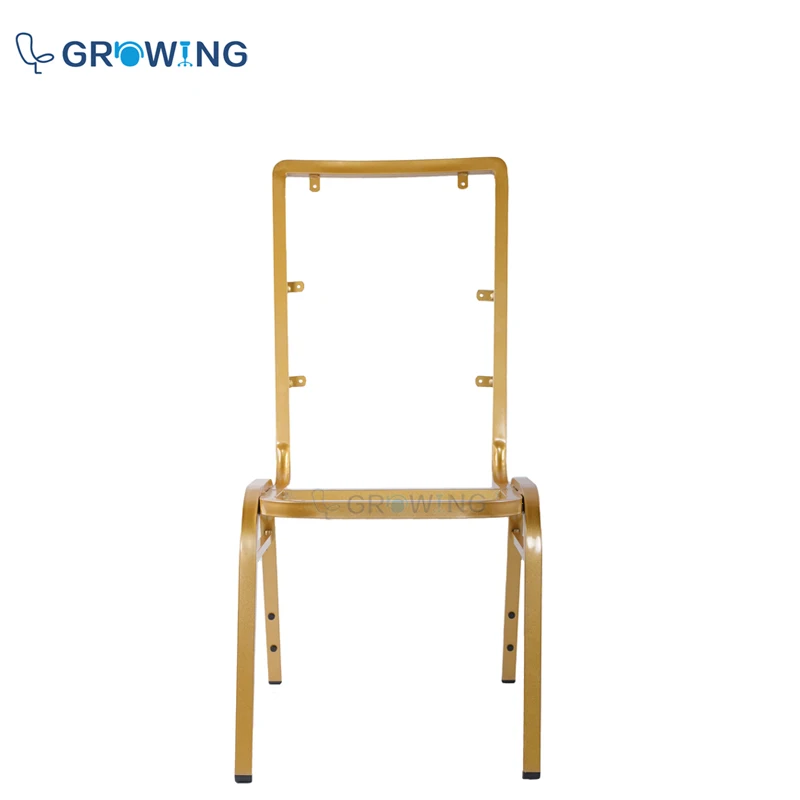 Cheap price Steel strong banquet chair Stackable metal leg for furniture
