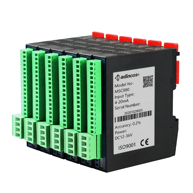 MSC880: High Quality Universal 1-5VDC 0-5V 0-10V 4-20mA RS485 Modbus Input Output Module for PLC HMI,SCADA Data System