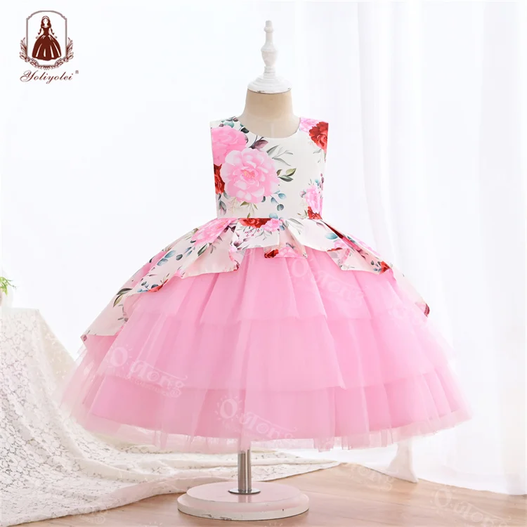 Yoliyolei Morden Style Decoration Halloween Party Tutu Dress Kids Girls With Lining Beautiful Dresses