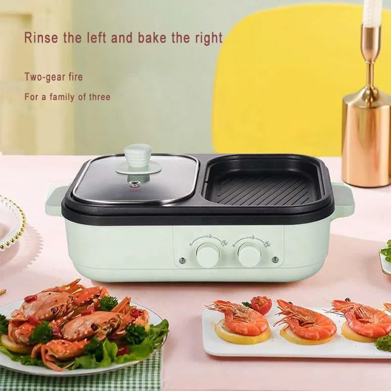 Furniture Hotpot Electric Korean bbq Grill Table Electric Hot Pot Griddle Hotpot Toaster Electric Grill