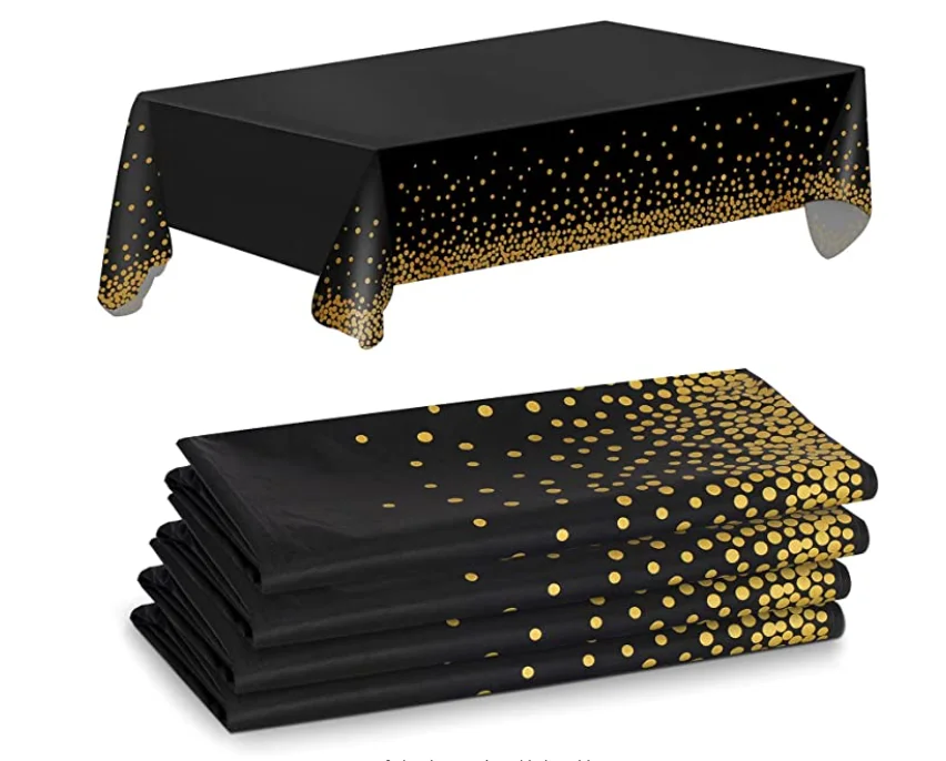 Christmas Halloween Party Waterproof Disposable Plastic PE Table cover