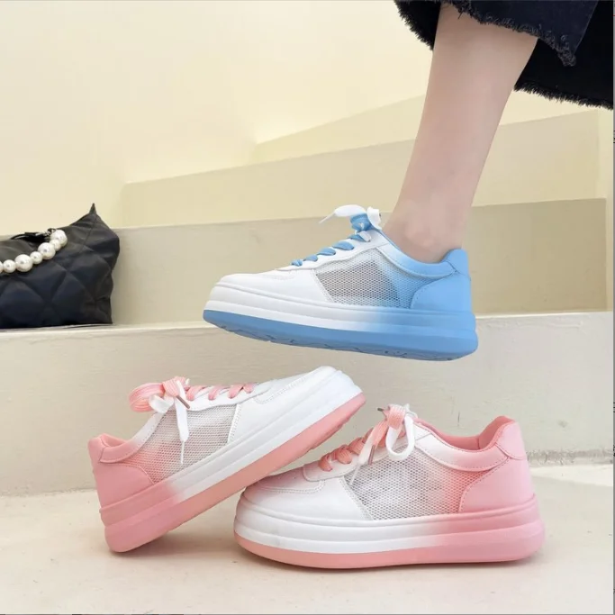 Summer new mesh thick bottom sports casual ladies sneakers sneakers  T-5