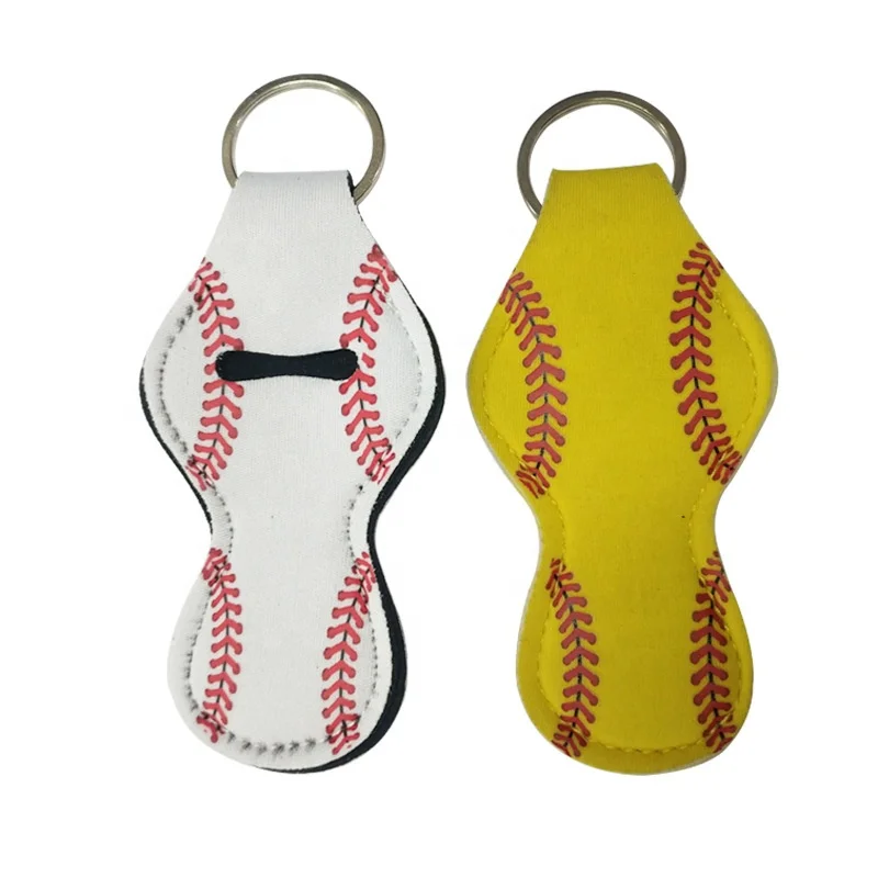 Neoprene Chapstick Holder Keychain