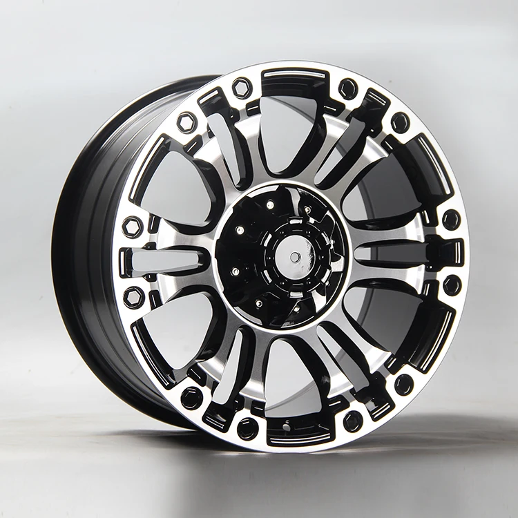 13 inch car rims ET10 PCD 4x100 machine face alloy wheel