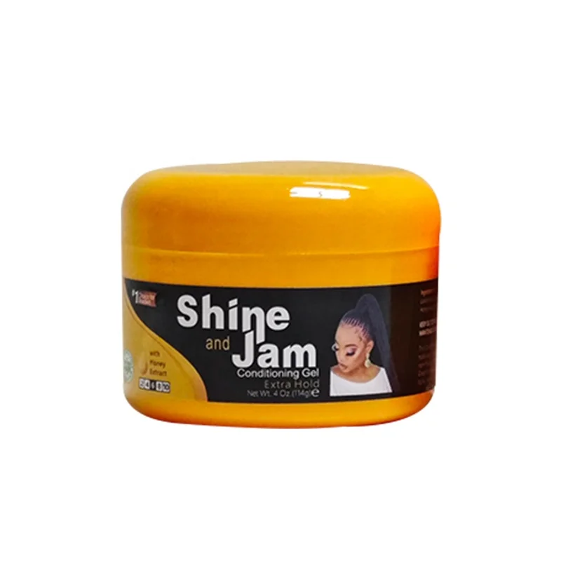 Conditioning braiding hair gel private label extreme hold glitter braid gel for braids 4oz Honey Extract Edge Control